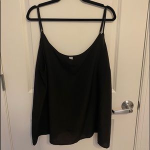 Black thin strapped tank
